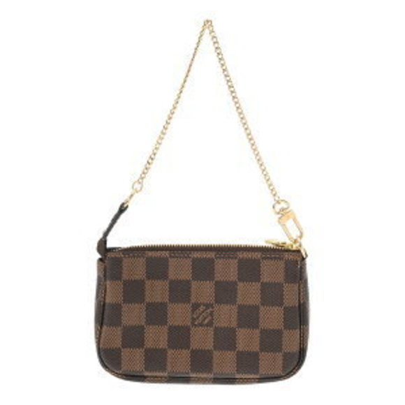 Louis Vuitton Pochette Accessoires Ebene Brown Accessory Pouch - Picture 1 of 9